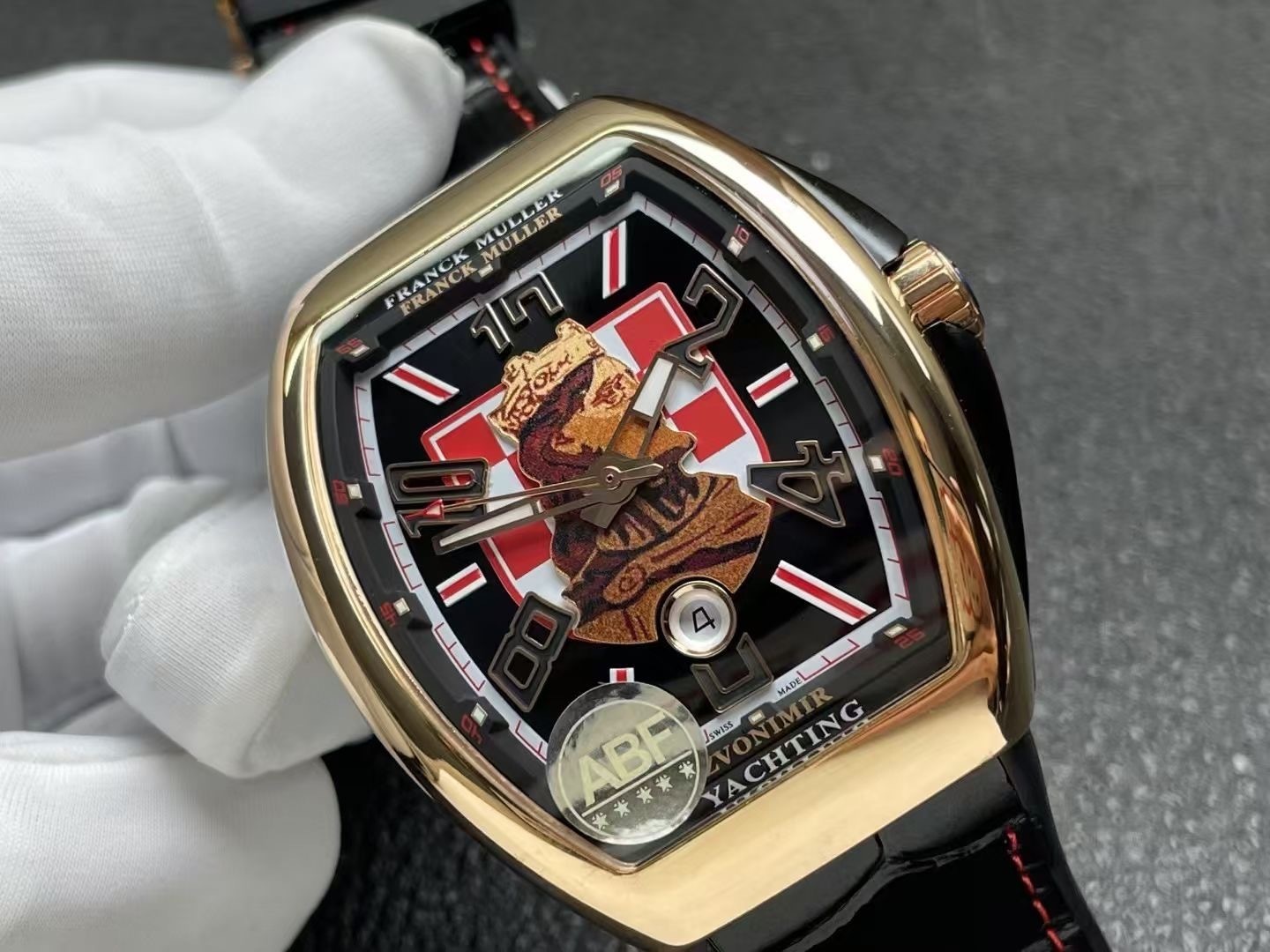 Franck Muller Vanguard V 45 SC DT RCG Stainless steel Black . Franck Muller Vanguard V45 Croatia ZVONIMIR Rose Gold Black