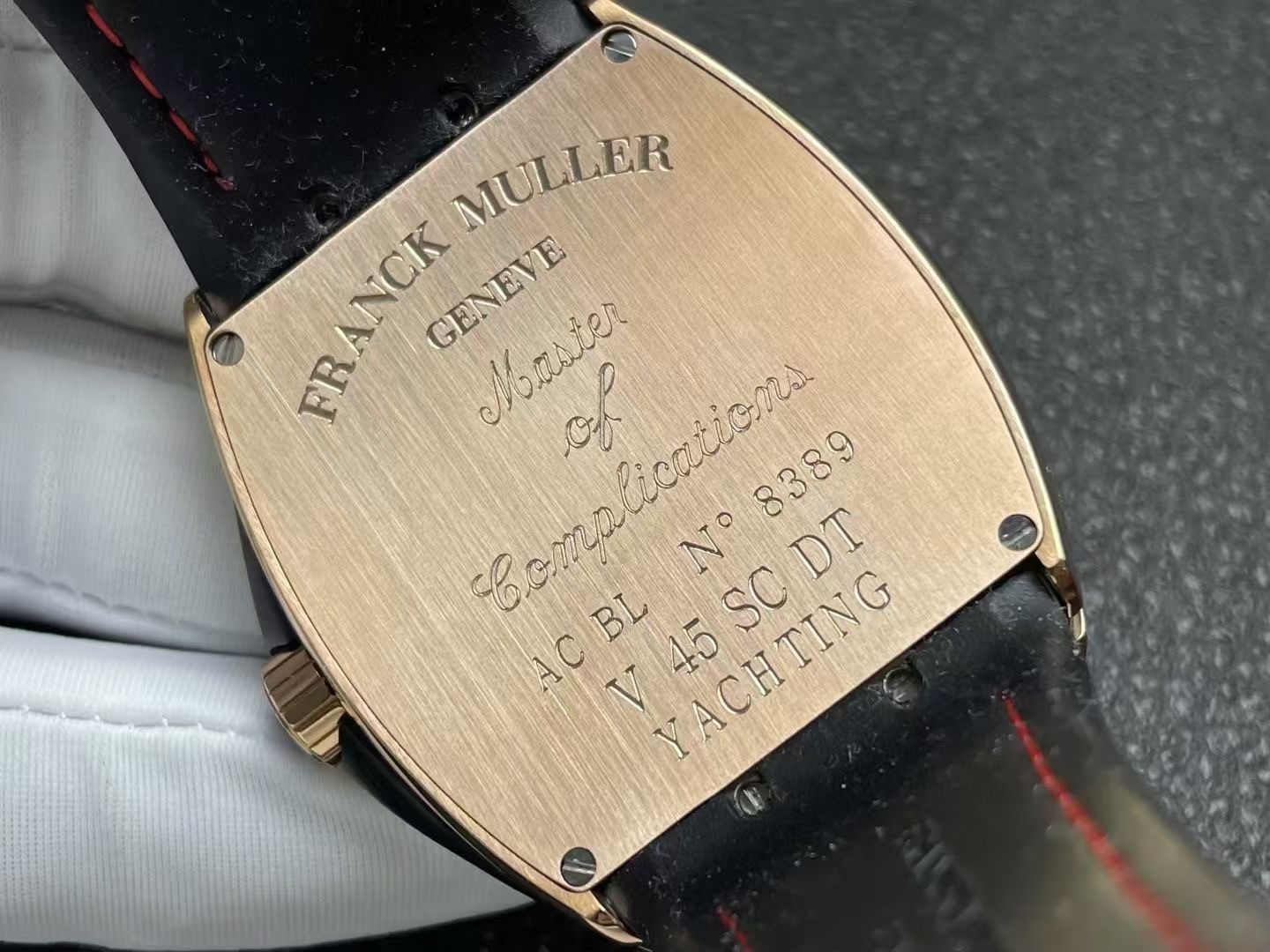 Franck Muller Vanguard V 45 SC DT RCG Stainless steel Black . Franck Muller Vanguard V45 Croatia ZVONIMIR Rose Gold Black