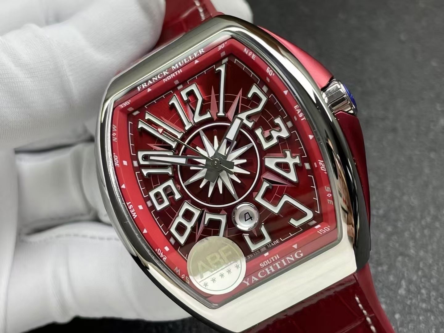 Franck Muller Vanguard Automatic Vanguard Yachting Burgundy