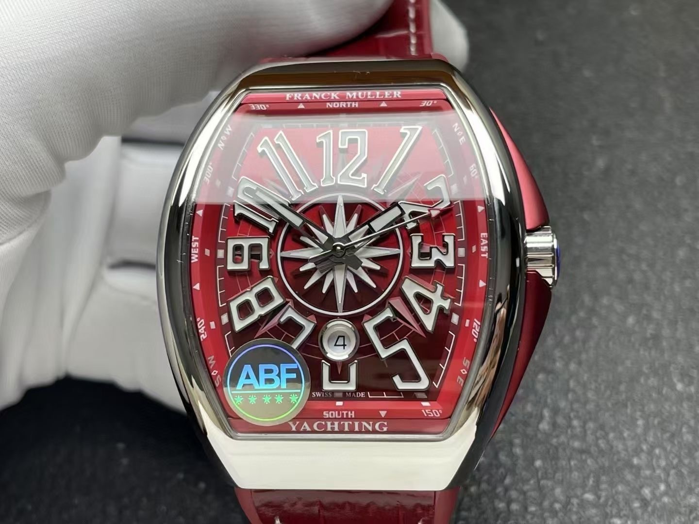 Franck Muller Vanguard Automatic Vanguard Yachting Burgundy