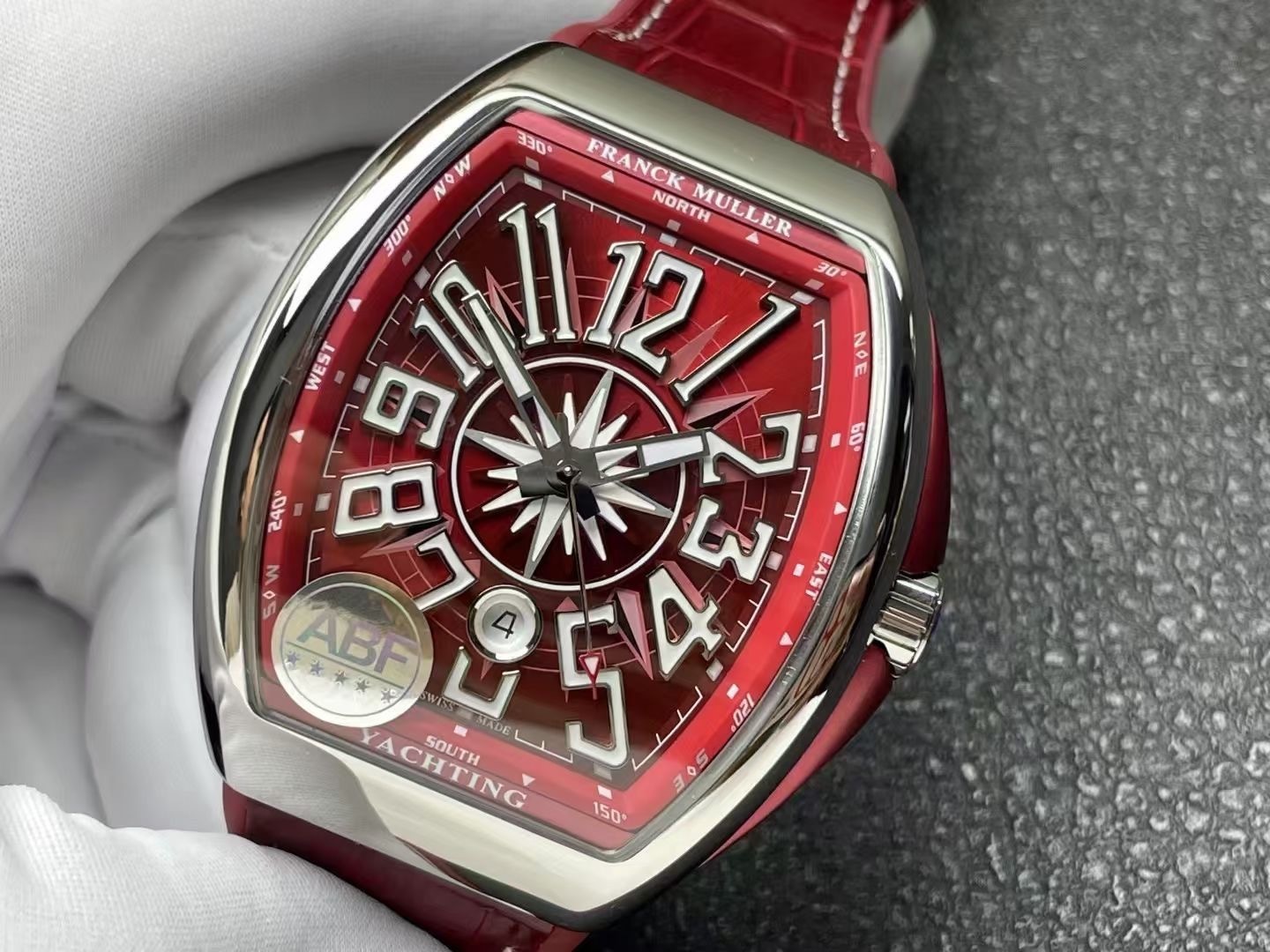 Franck Muller Vanguard Automatic Vanguard Yachting Burgundy