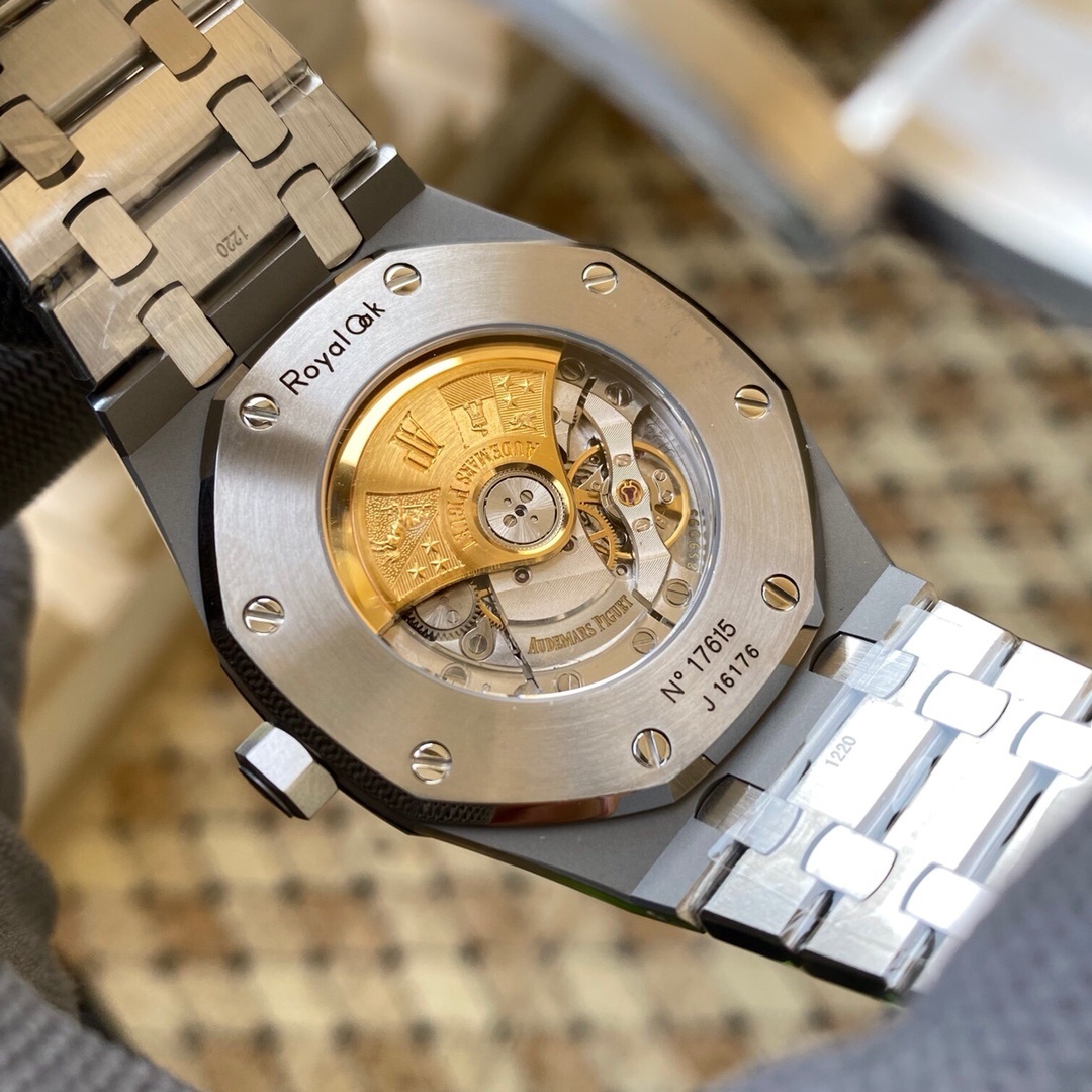 Watch00139 Audemars Piguet Royal Oak 15300 weißes Zifferblatt Edelstahl Automatik Uhr