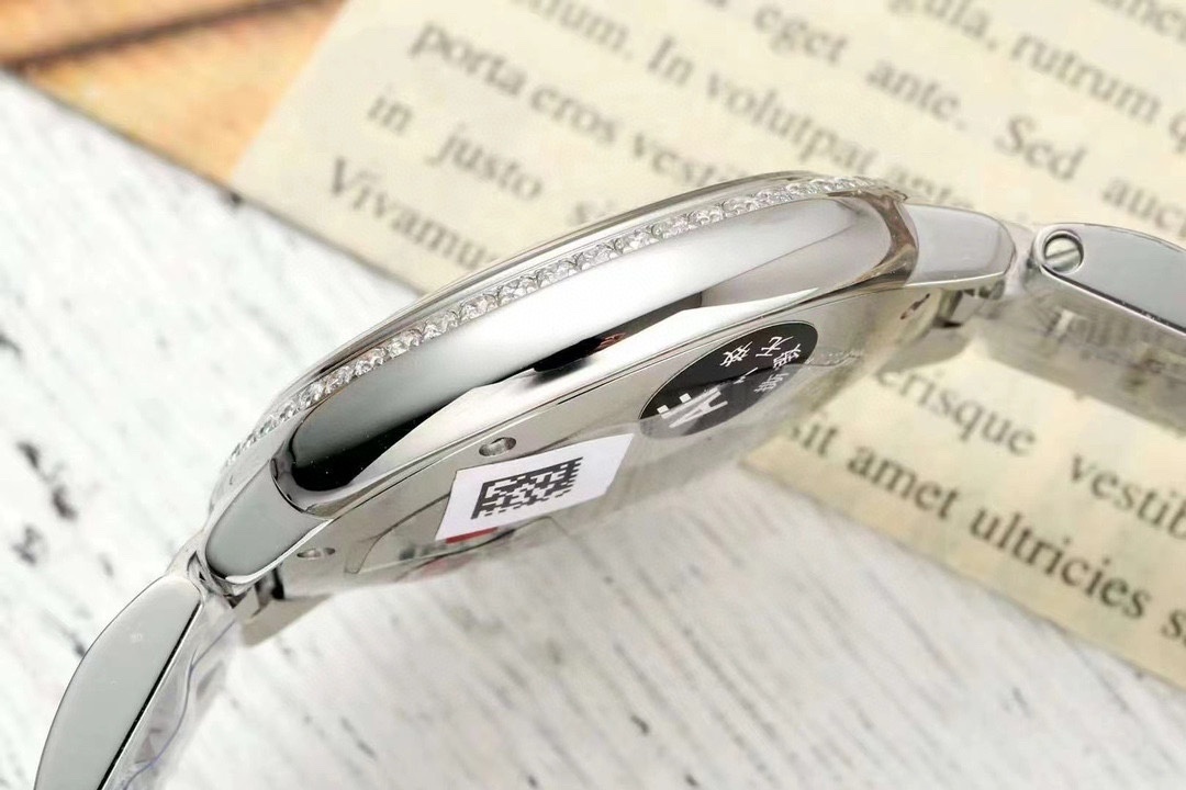 Cartier W4BB0016 Ballon Bleu Silver Flinque Sunray Dial Ladies Watch