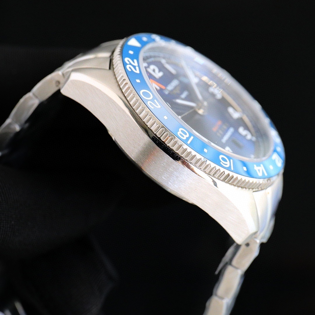 New Longines Spirit Zulu Time 42mm Blue Dial GMT Steel Men's Watch L38124936