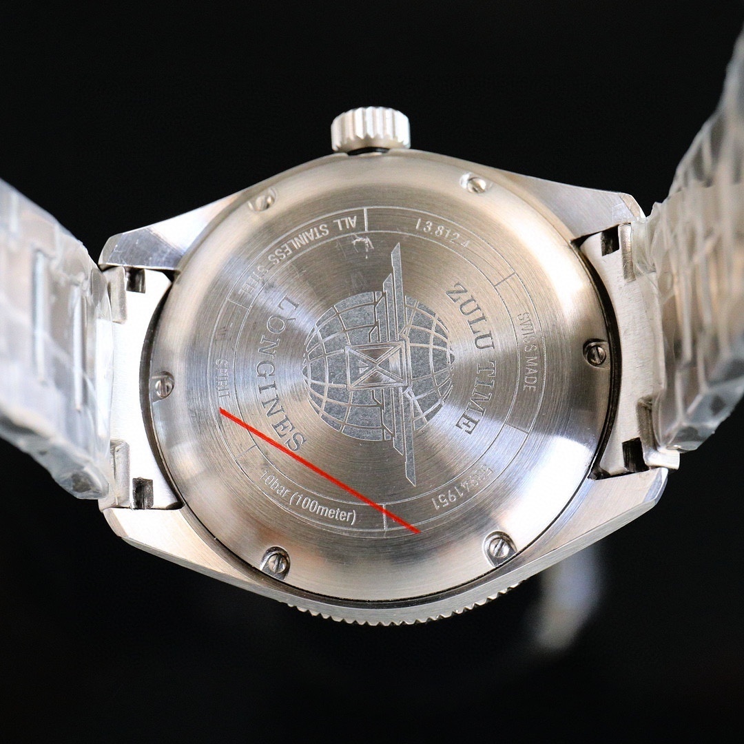 New Longines Spirit Zulu Time 42mm Blue Dial GMT Steel Men's Watch L38124936