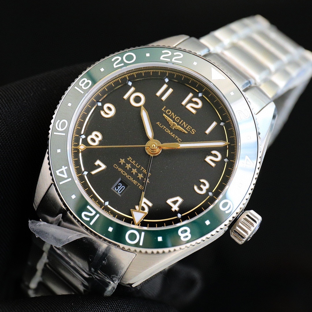 Longines  Spirit Zulu Time Grey Dial Steel Men's Watch L3.802.4.63.6