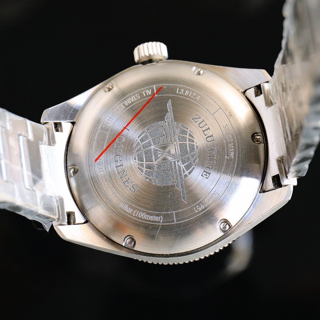 Longines  Spirit Zulu Time Grey Dial Steel Men's Watch L3.802.4.63.6