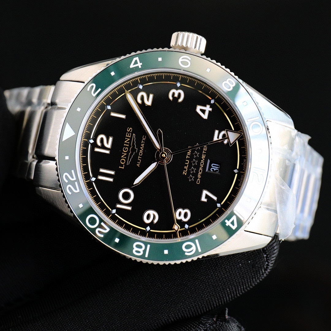 Longines  Spirit Zulu Time Grey Dial Steel Men's Watch L3.802.4.63.6