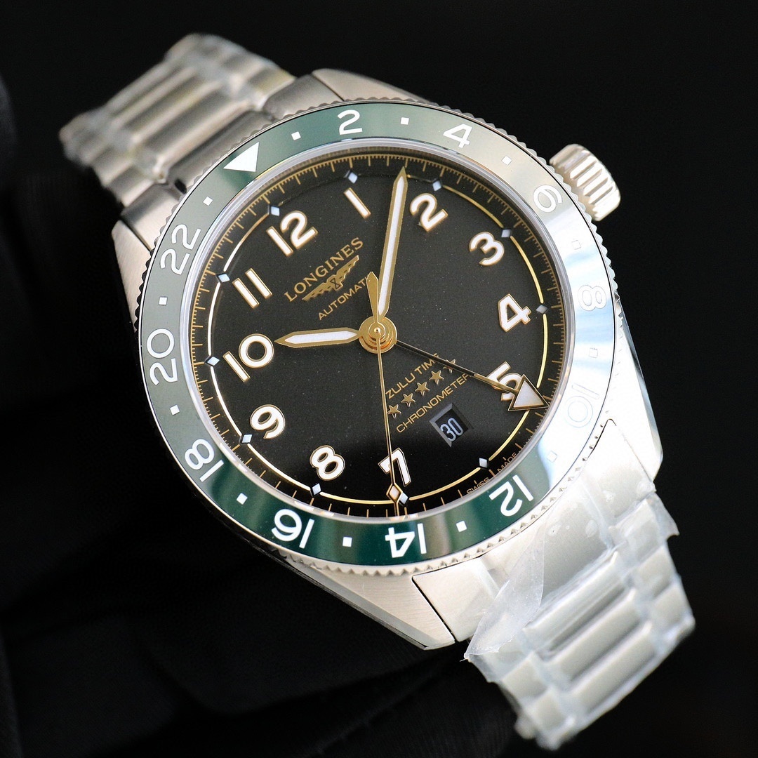 Longines  Spirit Zulu Time Grey Dial Steel Men's Watch L3.802.4.63.6