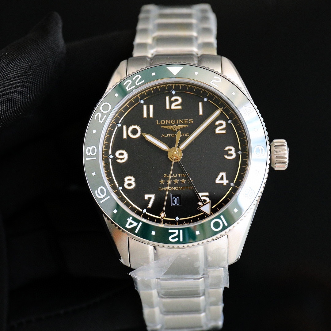 Longines  Spirit Zulu Time Grey Dial Steel Men’s Watch L3.802.4.63.6