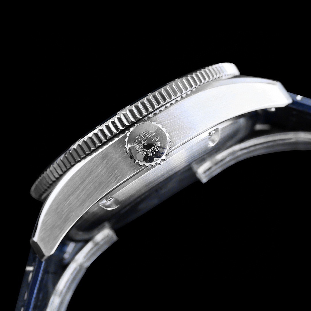 LONGINES SPIRIT ZULU TIME Automatic, Stainless Steel And blue dial blue strap