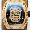 Richard Mille Collection RM 052 Skull Gold-Plated Tourbillon Watch